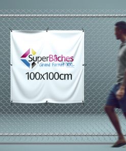 Bâche publicitaire PVC 100x100cm