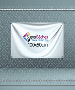 Bâche publicitaire PVC 100x50cm