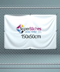Bâche publicitaire PVC 150x50cm