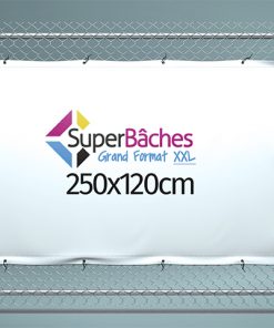 Bâche publicitaire PVC 250x120cm